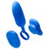 Platanomelón Mobi - Akku-Vibrator-Set mit Fernbedienung, 2-tlg. (Blau)