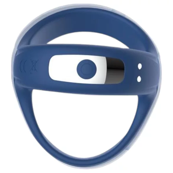 INTOYOU - Intelligenter, vibrierender Penis- und Hodenring (blau)