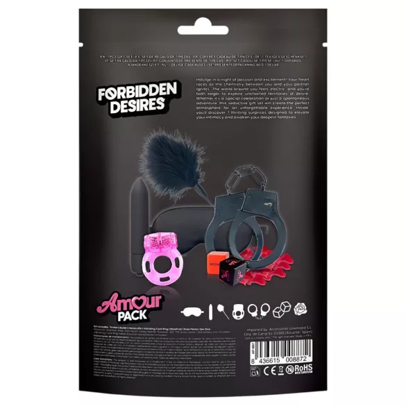 Amour Pack Verbotene Wünsche - Starter-Set mit Vibrator - 7-teilig