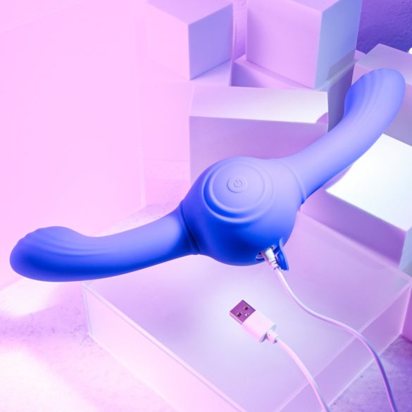 Evolved Our Gyro Vibe - Akku-Doppelvibrator mit Vibration (Lila)