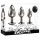 Evolved Black Gem - Metall-Analdildo-Set mit schwarzem Stein (Silber)