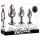Evolved Black Gem - Analplug-Set aus Metall mit schwarzem Stein (silber)