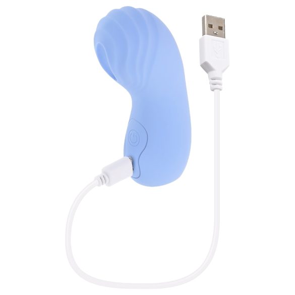 Evolved - Texturierter Fingervibrator (Blau)