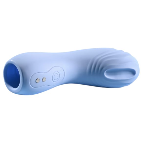 Evolved - Texturierter Fingervibrator (Blau)
