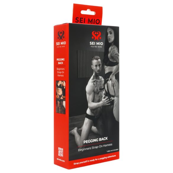 Sei Mio - Strap-On-Geschirr (schwarz)