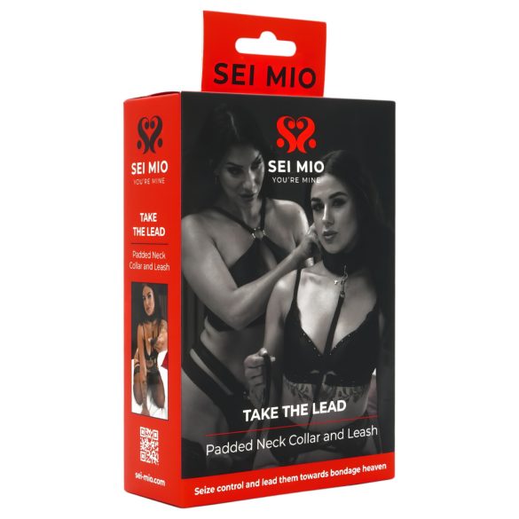 Sei Mio - Halsband & Leine (schwarz)