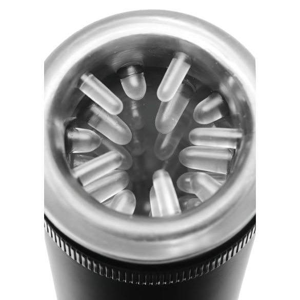 Master-Bot - Auf- und abbewegender Masturbator mit weichen Noppen (schwarz)