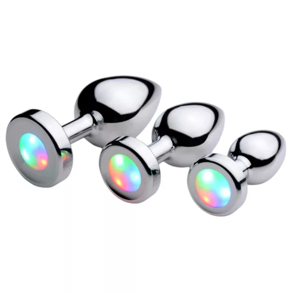 Booty Sparks - Leuchtender Analplug - Klein (Silber)
