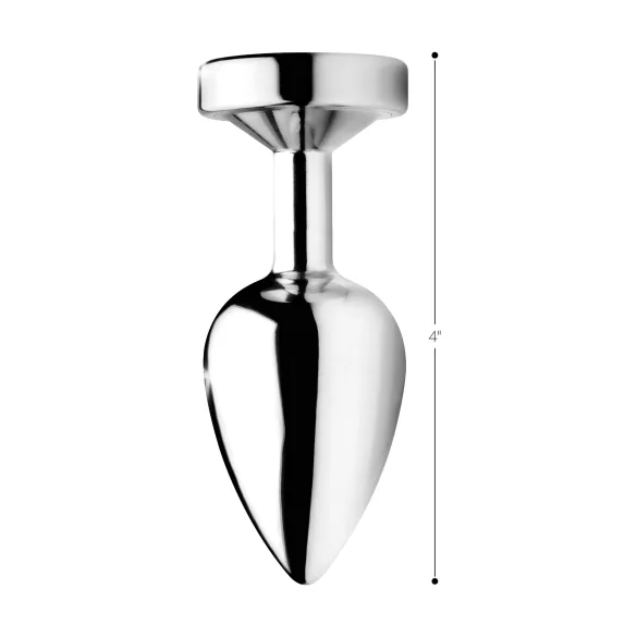 Booty Sparks - Leuchtender Analplug - groß (silber)
