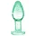 Booty Sparks Glow in the Dark S - Glas-Analplug (transparent)