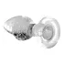 Booty Sparks Glow in the Dark S - Glas-Analplug (transparent)