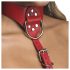 Strict - Halsband-Körperharness (rot) - M/L