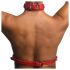 Strict - Halsband-Körperharness (rot) - M/L