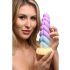 Mystique Einhorn Dildo - 21cm (Lila-Gelb)