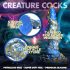 Creature Cocks Kraken - Spiral Oktopus Tentakel Dildo - 21 cm (Gold-Blau)