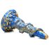 Creature Cocks Kraken - Spiral Oktopus Tentakel Dildo - 21 cm (Gold-Blau)
