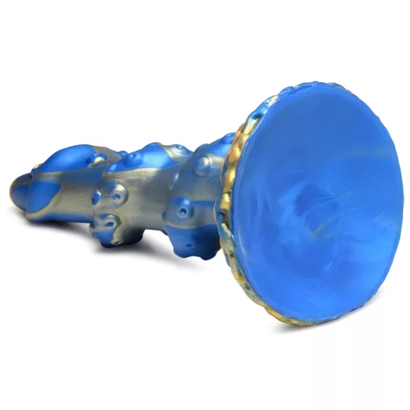 Creature Cocks Kraken - Spiral-Oktopus-Dildo - 21cm (Gold-Blau)