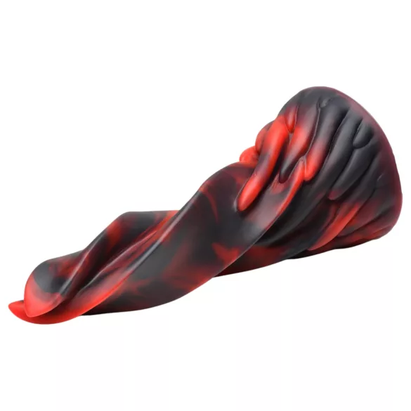 Creature Cocks Hell Kiss - gedrehter Silikondildo - 19 cm (rot)