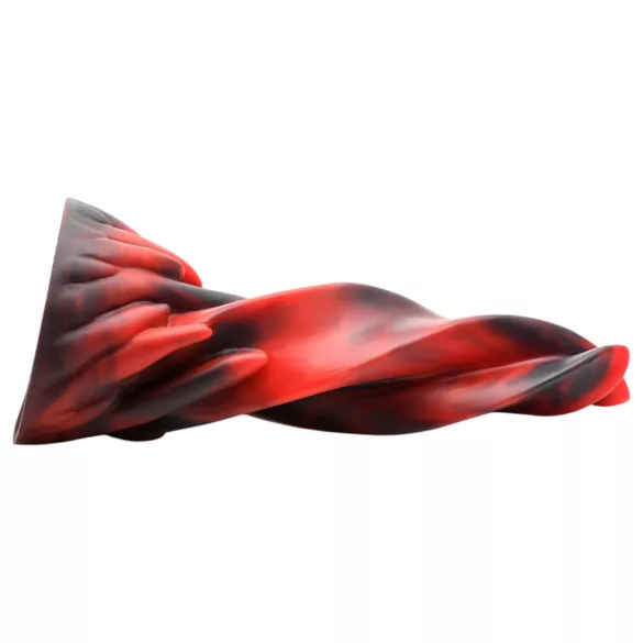 Creature Cocks Hell Kiss - gedrehter Silikondildo - 19 cm (rot)