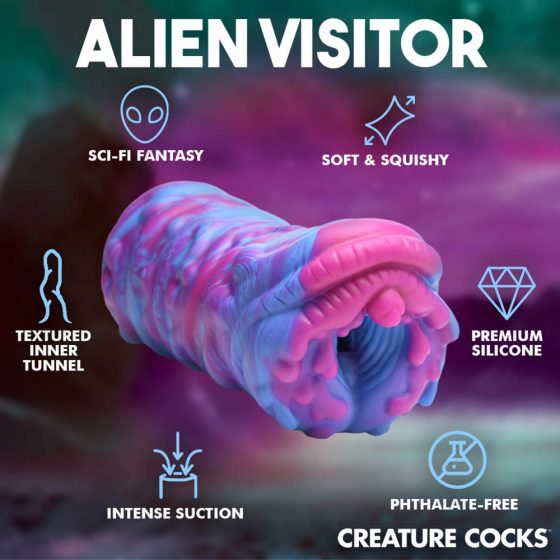 Creature Cocks Cyclone - Silikon Alien Kunstvagina (Lila-Pink)