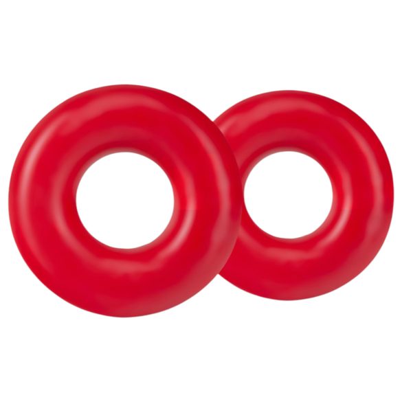 Stay Hard Donuts - Penisring Set (Rot)