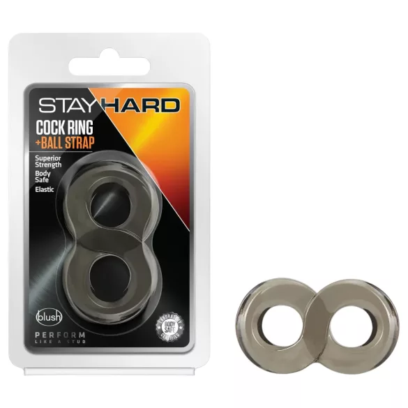 Stay Hard - Penis- und Hodenring (Grau)