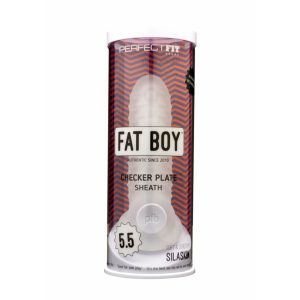 Fat Boy Checker Box - Penis Hülle (15cm) - Milchweiß
