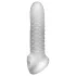 Perfect Fit - Fat Boy Checker Box - Penismanschette (17 cm, weiß)