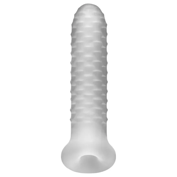 Perfect Fit - Fat Boy Checker Box - Penismanschette (17 cm, weiß)