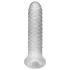 Perfect Fit - Fat Boy Checker Box - Penismanschette (17 cm, weiß)