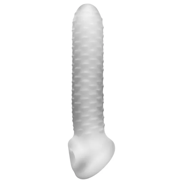 Perfect Fit - Fat Boy Checker Box - Penismanschette (19 cm, weiß)