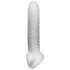Perfect Fit - Fat Boy Checker Box - Penismanschette (19 cm, weiß)