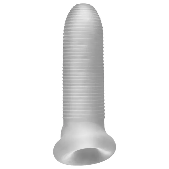 Perfect Fit - Fat Boy Micro Ribbed - Penishülle (15 cm, weiß)