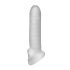 Fat Boy Micro - geripptes Penis-Mantel (17cm) - Weiß