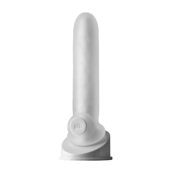 Perfect Fit - Fat Boy Micro Ribbed - Penismanschette (19 cm, weiß)