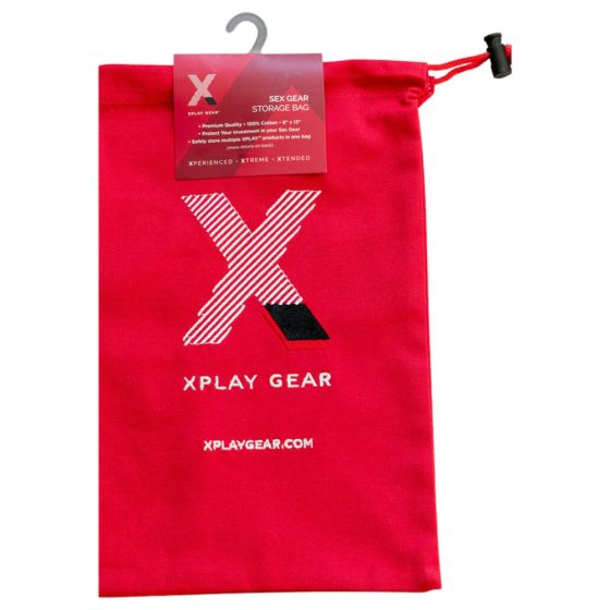 Perfect Fit Play Gear - Sexspielzeug Aufbewahrungstasche aus Baumwolle (rot)
