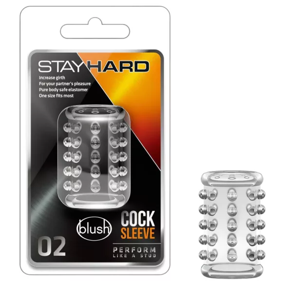 Stay Hard - gepunkteter Penis-Manschette (transparent)
