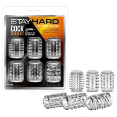 Stay Hard - Penis-Manschettenset - transparent (6 Stk.)
