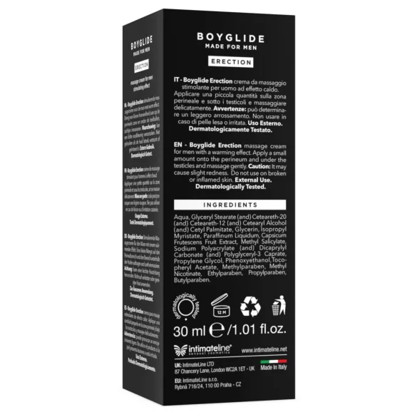 Intimateline Boyglide Erection - stimulierende Intimcreme (30 ml)