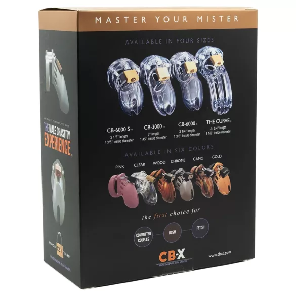 CB-6000 CB-X Chastity Cage - Luxus Peniskäfig mit Schloss (schwarz)