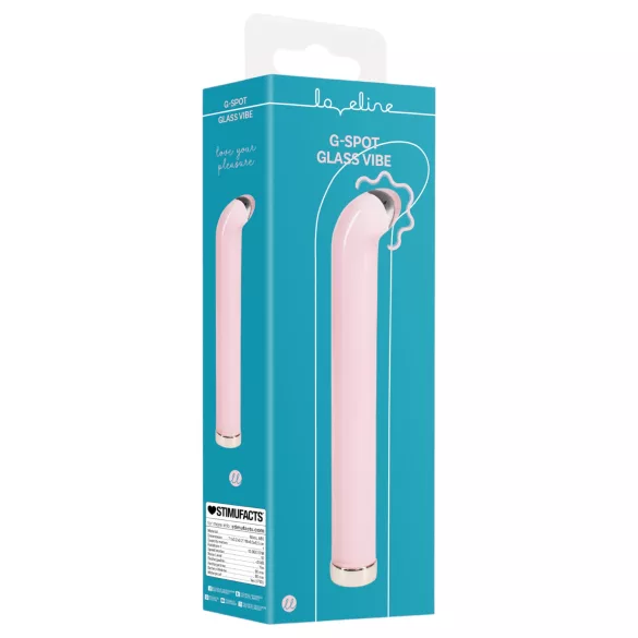 Loveline - G-Punkt Glasvibrator (rosa)