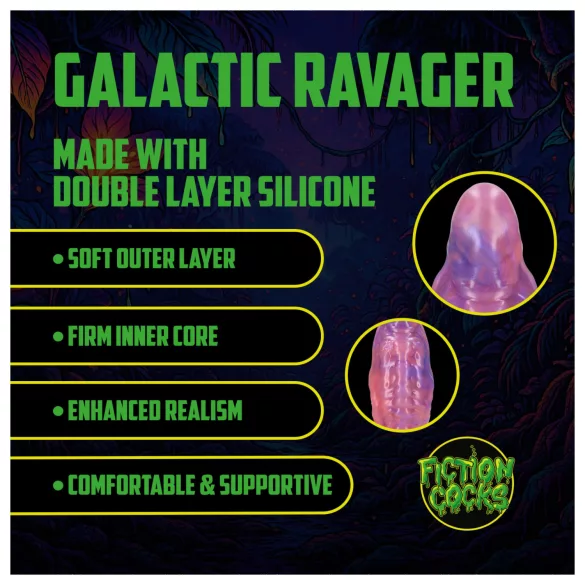 Autsch! Galactic Ravager - Silikon-Fantasiedildo (lila)