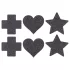 Le Désir - Nippelaufkleber-Set - 3 Paare (schwarz)