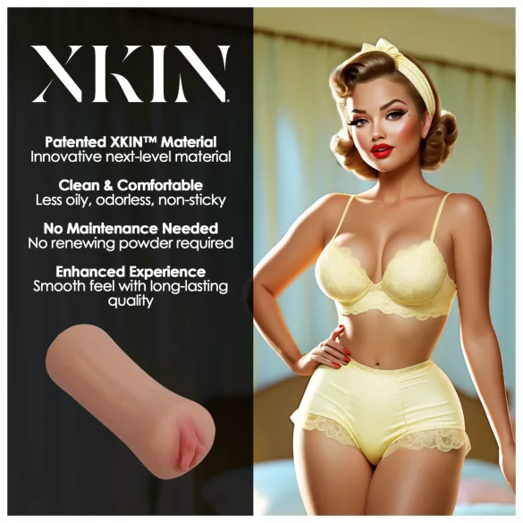 XKIN Party Slut Bettie - lebensechter Vaginal-Masturbator (naturfarben)