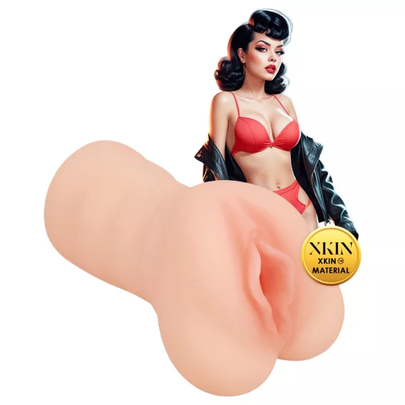 XKIN Greaser Girl Misty - lebensechter Kunstvagina-Masturbator (naturfarben)