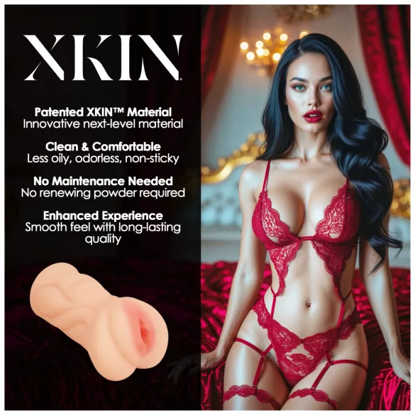 XKIN Seduction Tatiana - naturgetreuer Vaginalmasturbator (hautfarben)