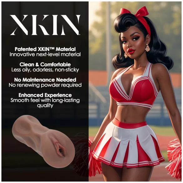 XKIN Cheerleader Cherry - lebensechter Vaginal-Masturbator (dunkles Natur)