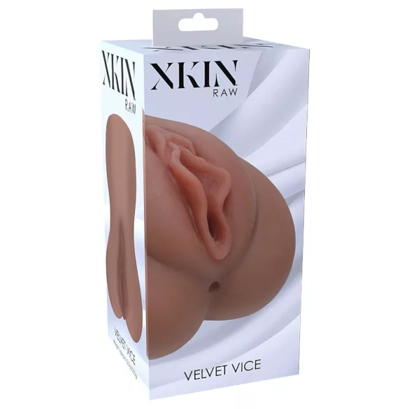 XKIN - realistische Kunstvagina - L (dunkles Natur)