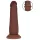 RealRock - realitätsnaher Dildo mit doppelter Dichte (braun) - 15,5 cm