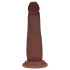 RealRock - realitätsnaher Dildo mit doppelter Dichte (braun) - 15,5 cm